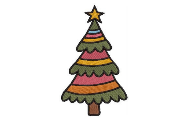 Review: Groovy Christmas Tree Embroidery for Merch