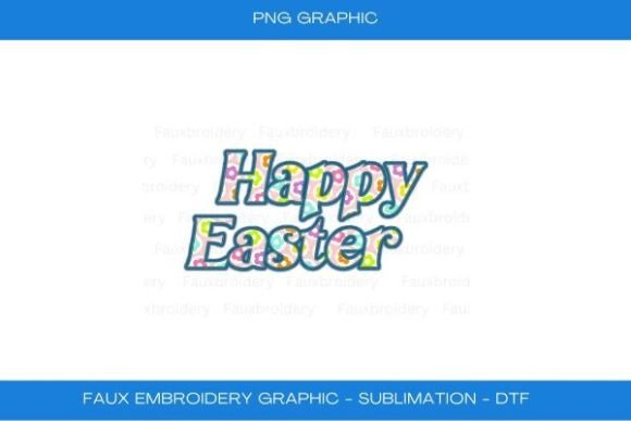 Review: Happy Easter Faux Embroidery Jean Patch