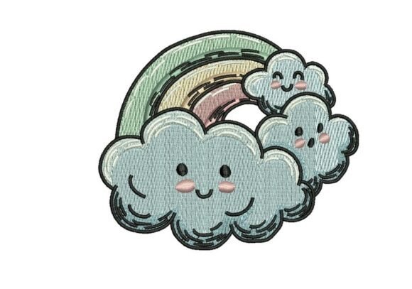 Review: Rainbow and Clouds Embroidery for Handmade Gifts