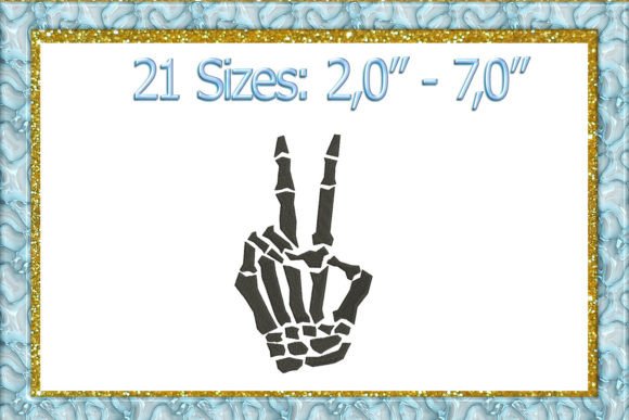 Review: Skeleton Hand Machine Embroidery Design