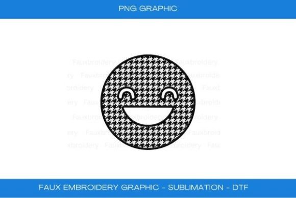 Review: Smiley Face Houndstooth Faux Embroidery