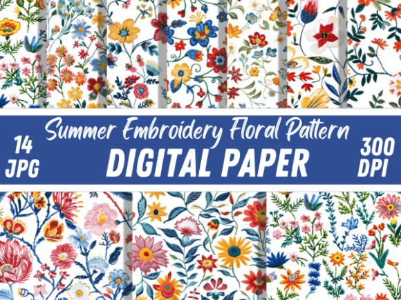 Review: Summer Embroidery Floral Flower Pattern for Holiday Crafts