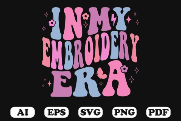 Reviewing In My Embroidery Era Retro Wavy Svg