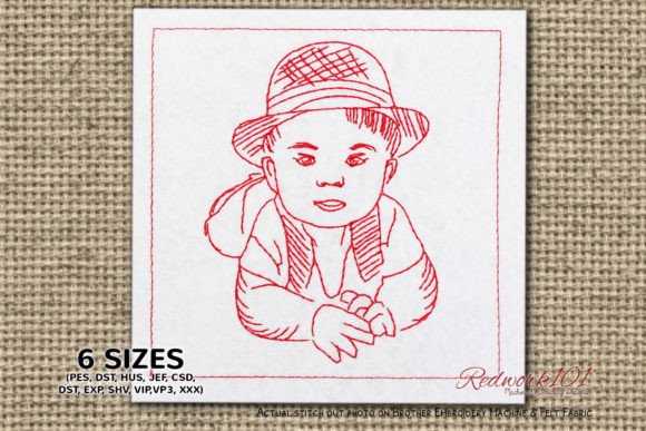 Reviewing the Baby with Hat Embroidery Design for Handmade Gifts