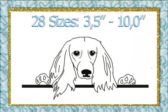 Reviewing the Dachshund Peeking Machine Embroidery Design