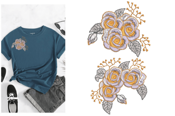 Rose Flowers Embroidery Designs Review